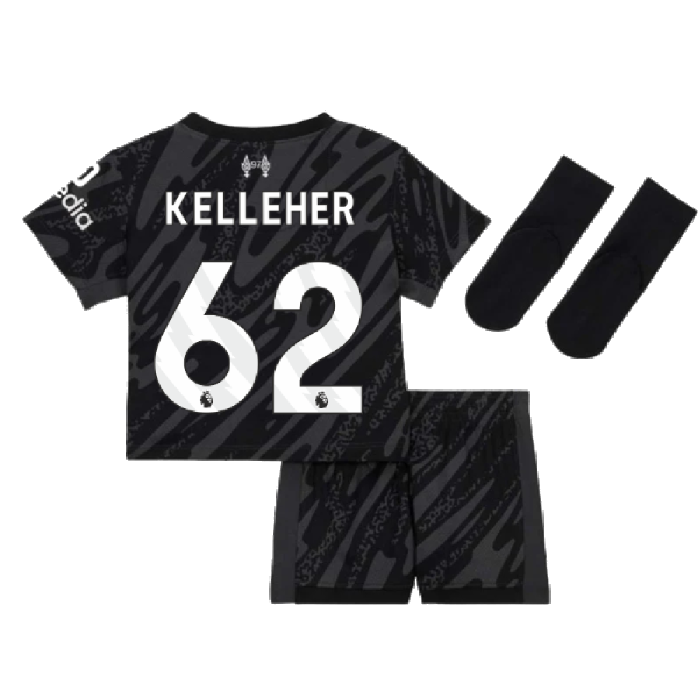 2024-2025 Liverpool Goalkeeper Mini Kit (Black) (Kelleher 62)