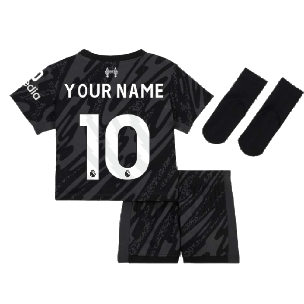 2024-2025 Liverpool Goalkeeper Mini Kit (Black) (Your Name)