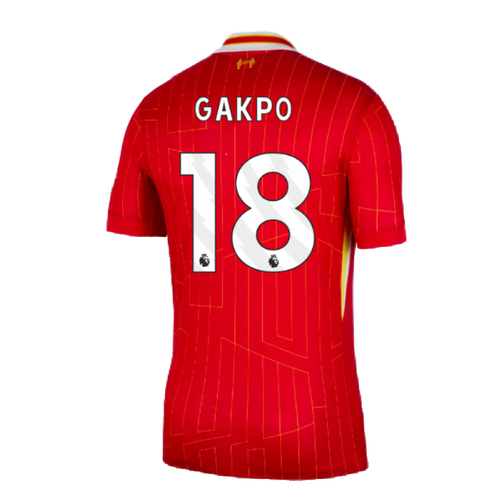 2024-2025 Liverpool Home Shirt (Gakpo 18)