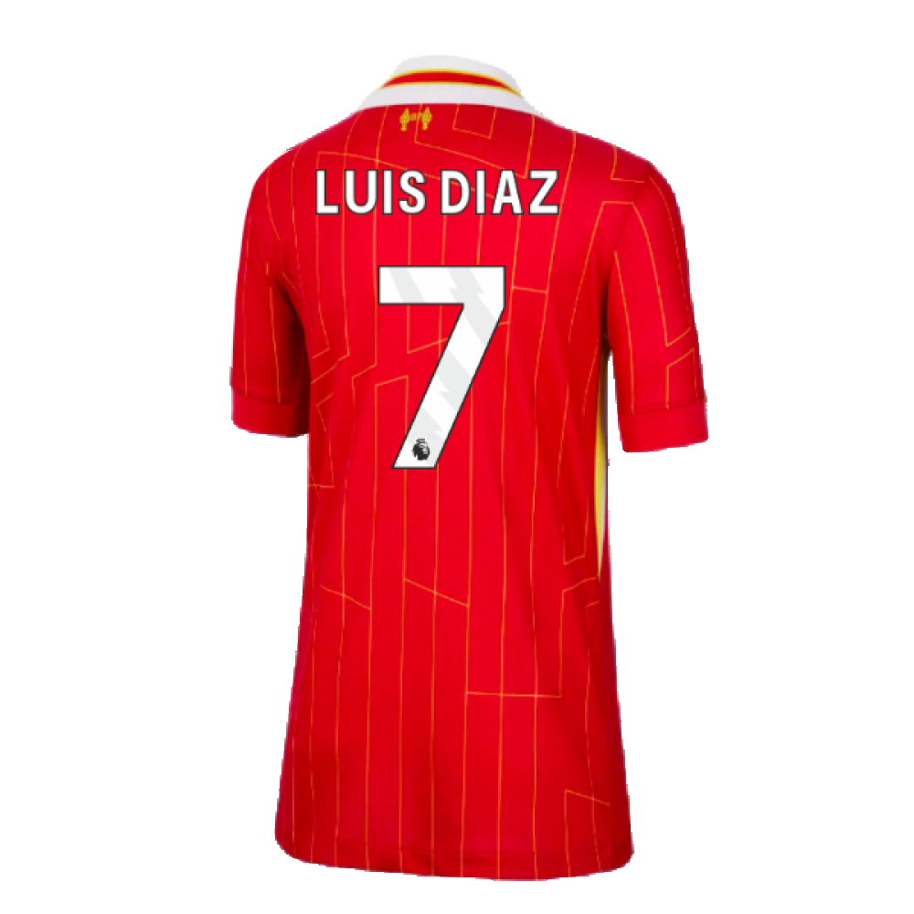 2024-2025 Liverpool Home Shirt (Kids) (Luis Diaz 7)