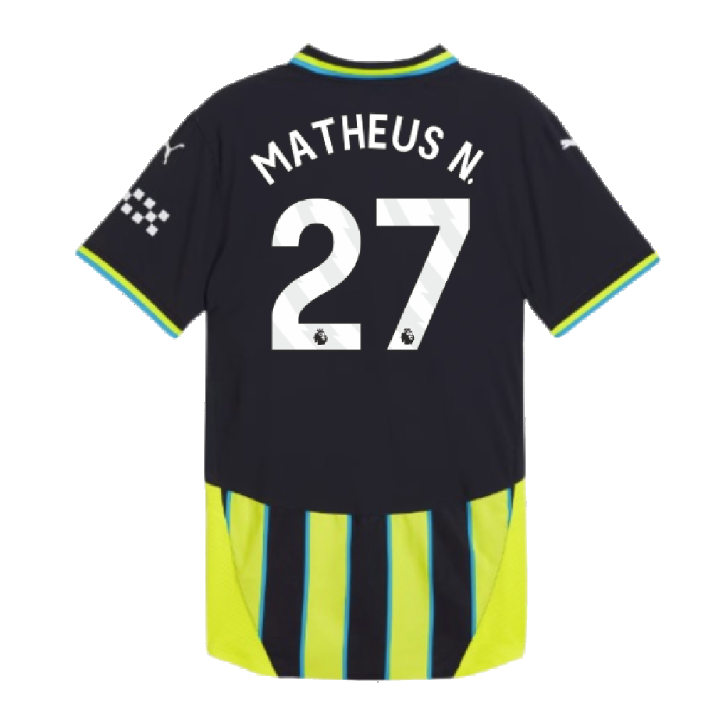 2024-2025 Man City Away Authentic Shirt (Matheus N. 27)