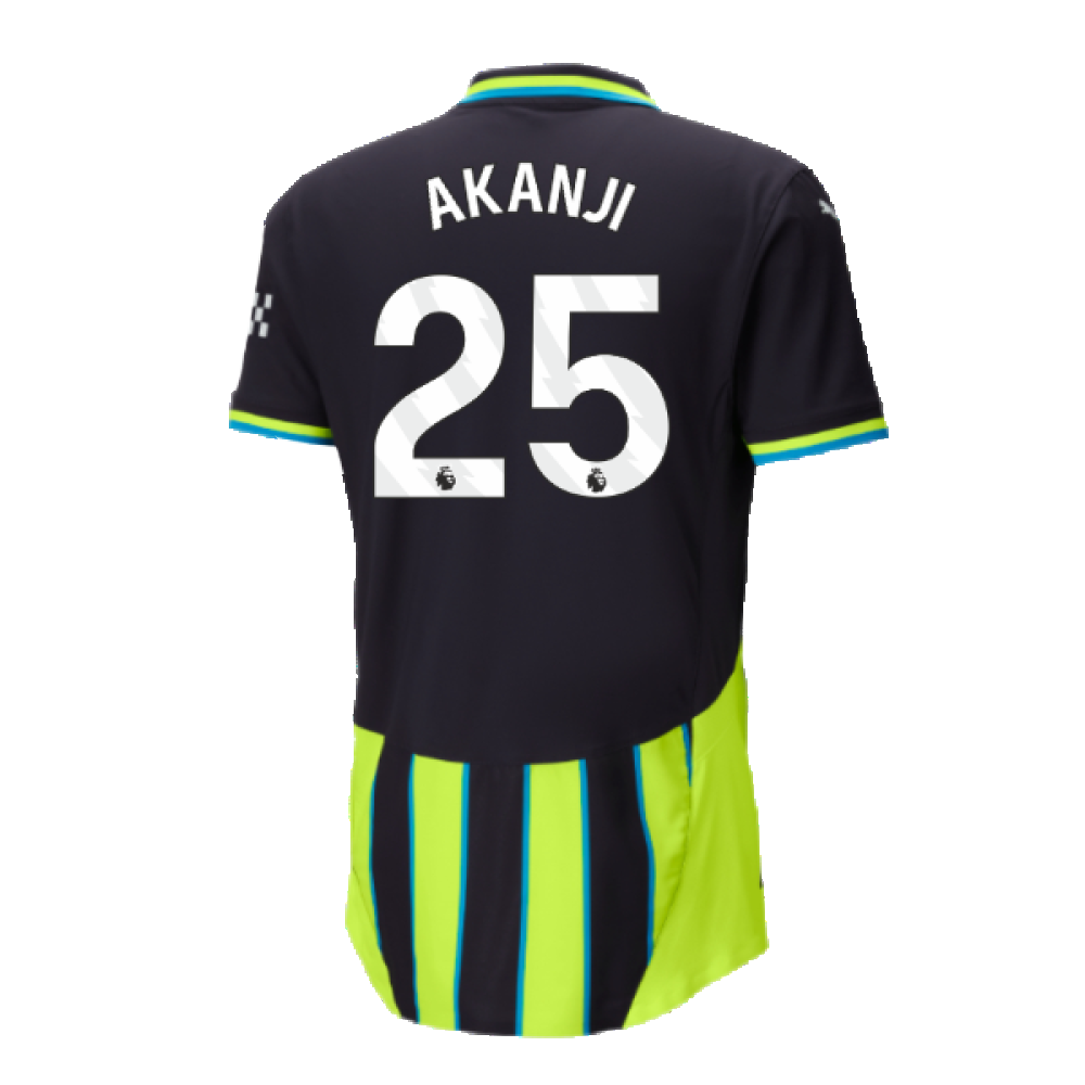 2024-2025 Man City Away Authentic Shirt w/packaging (Akanji 25)