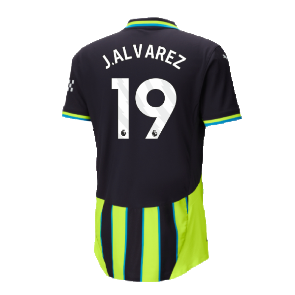 2024-2025 Man City Away Authentic Shirt w/packaging (J.Alvarez 19)