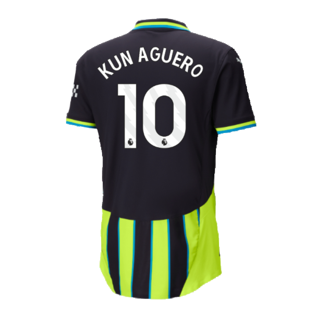 2024-2025 Man City Away Authentic Shirt w/packaging (Kun Aguero 10)