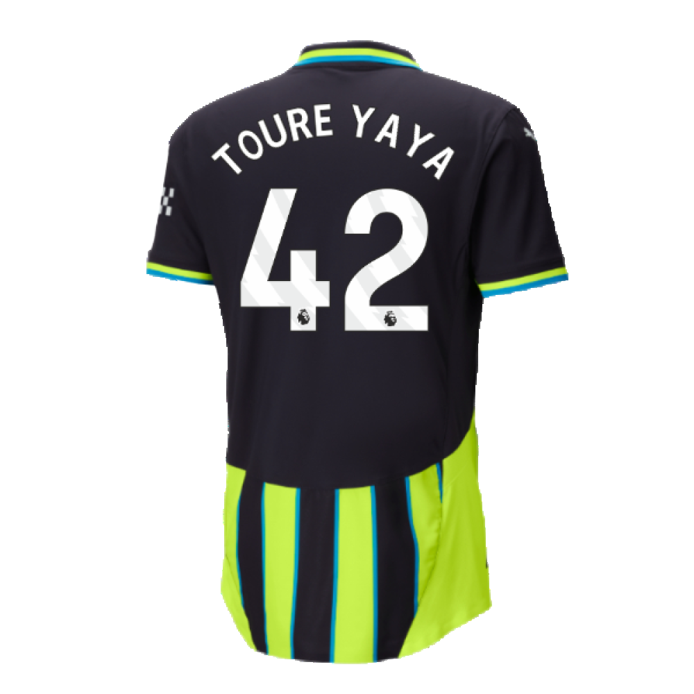 2024-2025 Man City Away Authentic Shirt w/packaging (Toure Yaya 42)