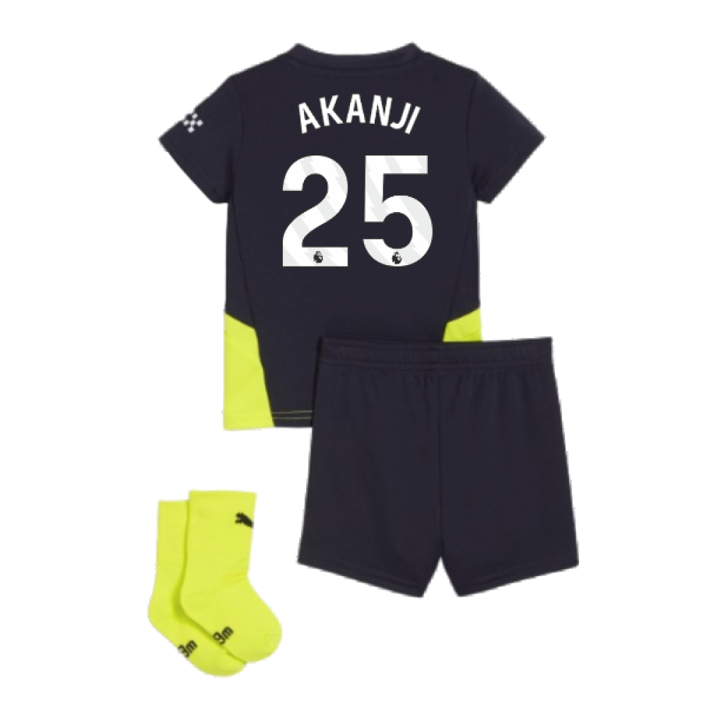 2024-2025 Man City Away Baby Kit (Akanji 25)