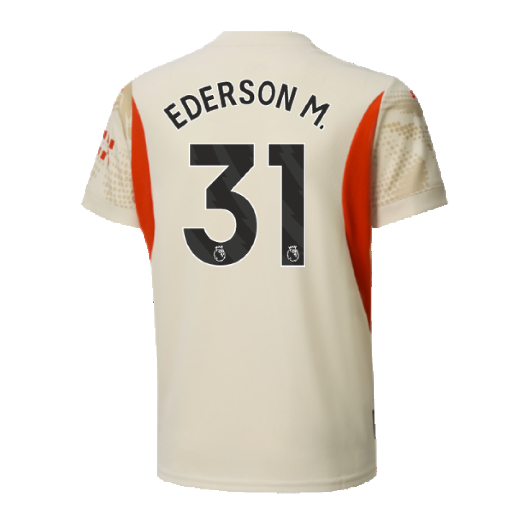 2024-2025 Man City Away Goalkeeper Shirt (Alpine Snow) - Kids (Ederson M. 31)