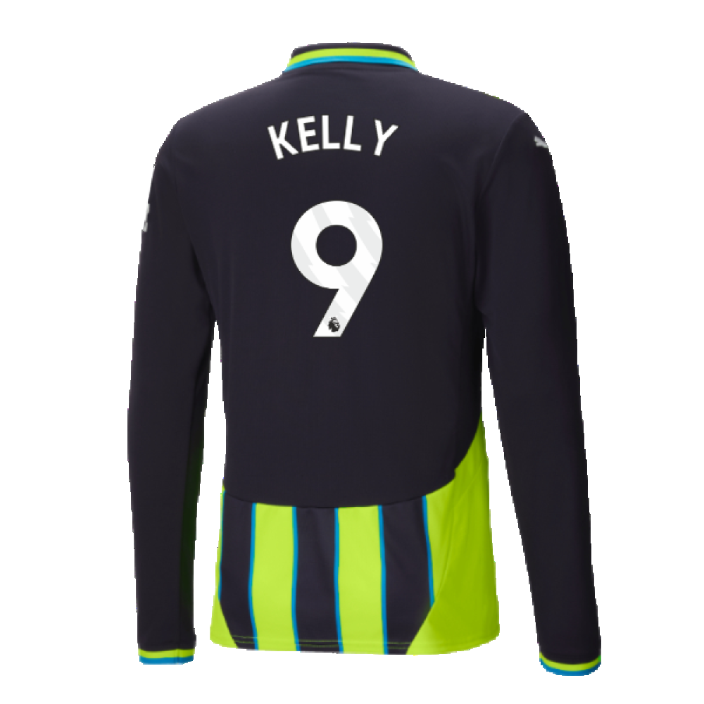 2024-2025 Man City Away Long Sleeve Shirt (Kelly 9)