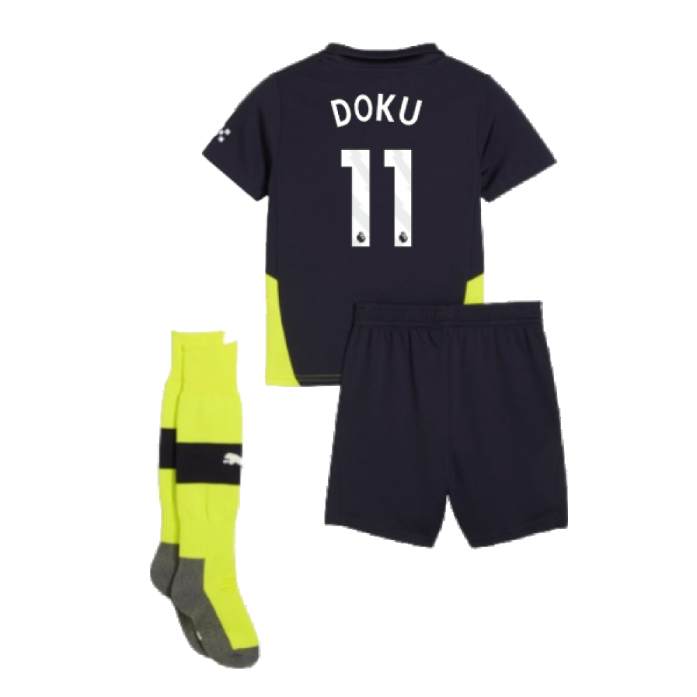 2024-2025 Man City Away Mini Kit (Doku 11)