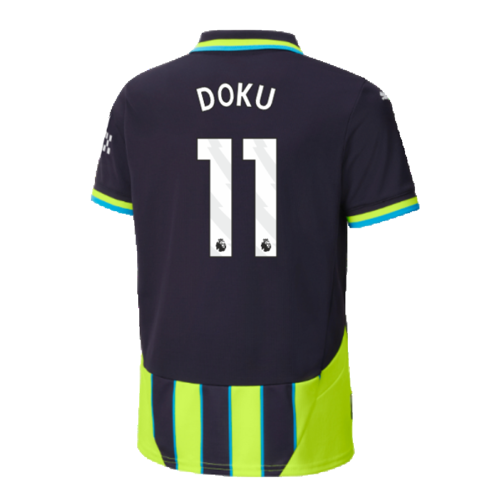 2024-2025 Man City Away Shirt (Kids) (Doku 11)