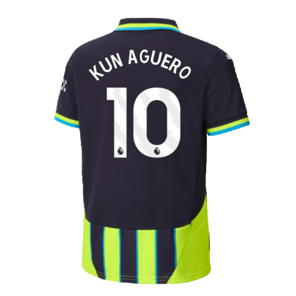 2024-2025 Man City Away Shirt (Kids) (Kun Aguero 10)