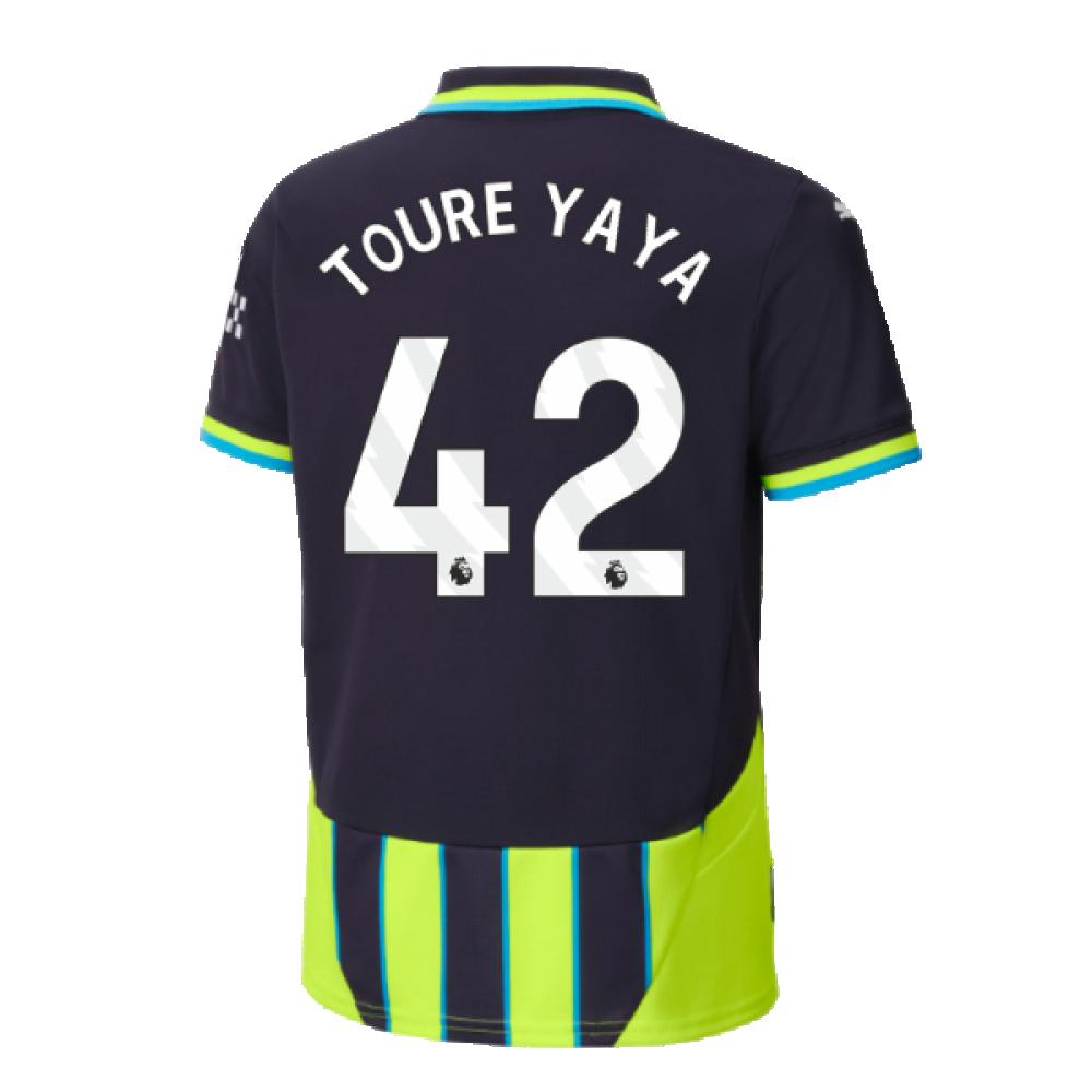 2024-2025 Man City Away Shirt (Kids) (Toure Yaya 42)