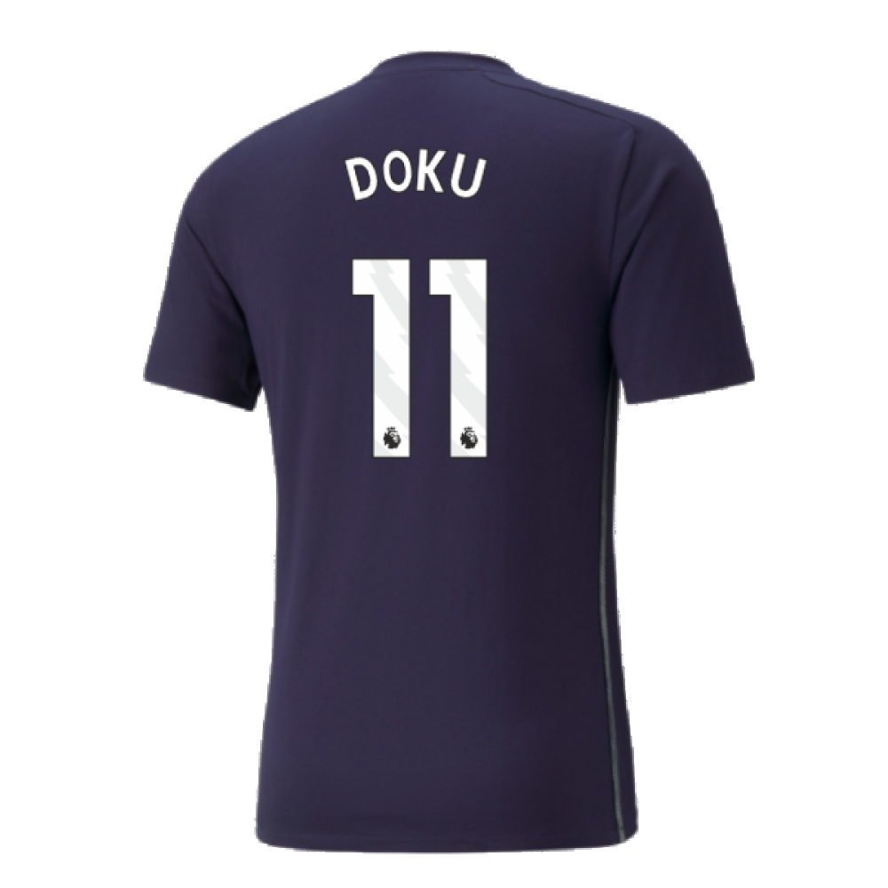 2024-2025 Man City Casuals Tee (Navy) (Doku 11)