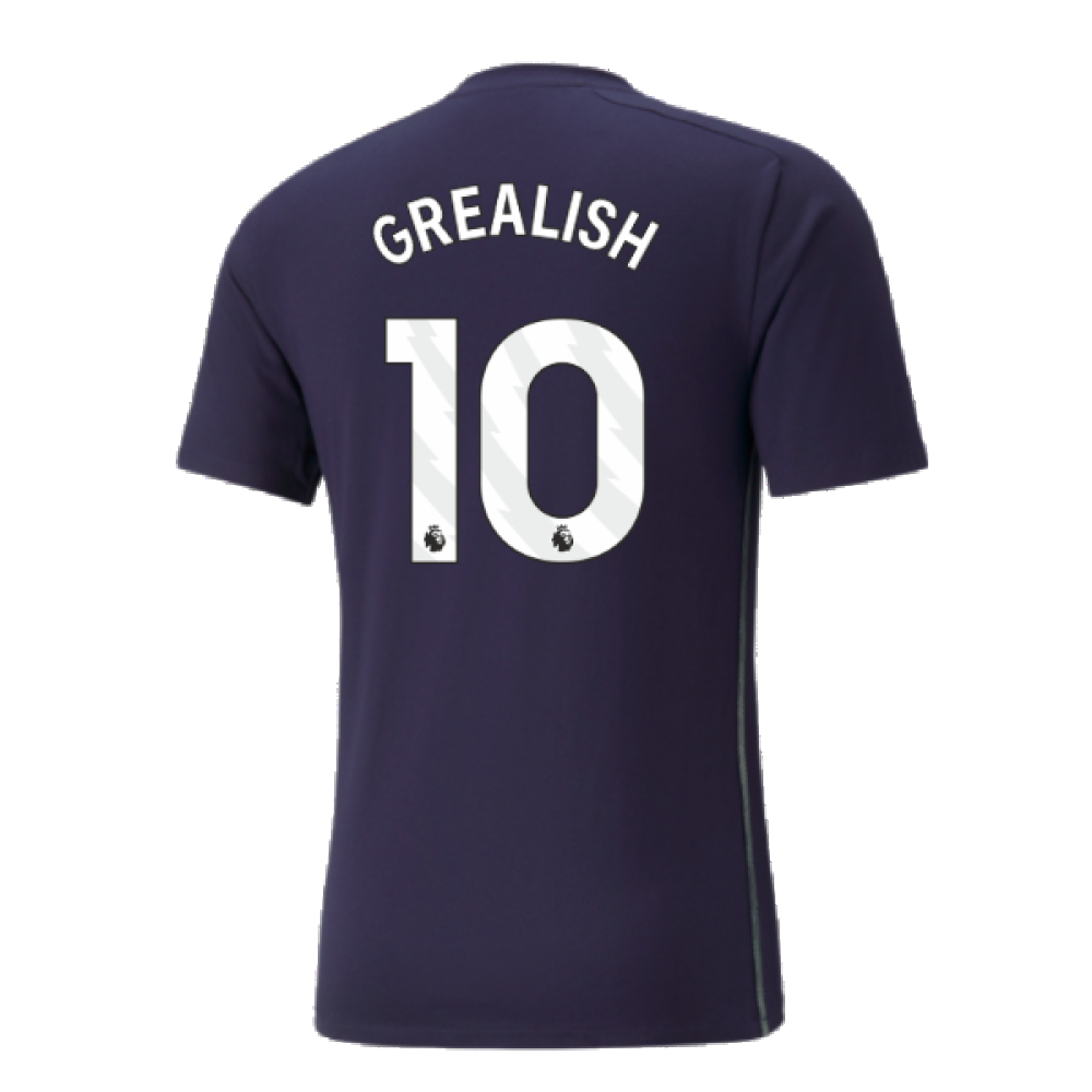 2024-2025 Man City Casuals Tee (Navy) (Grealish 10)