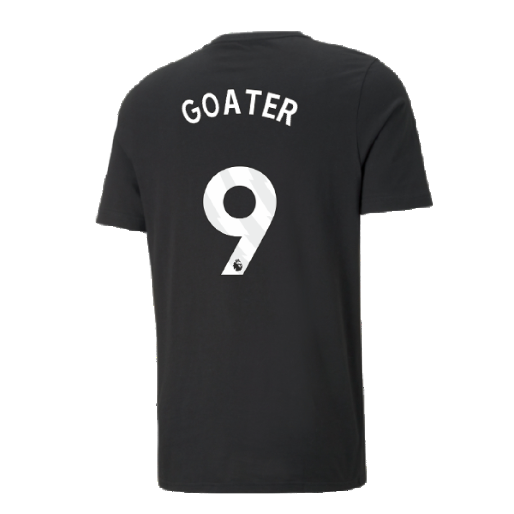 2024-2025 Man City ESS Tee (Black) - Kids (Goater 9)