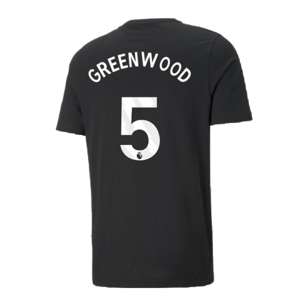 2024-2025 Man City ESS Tee (Black) - Kids (Greenwood 5)