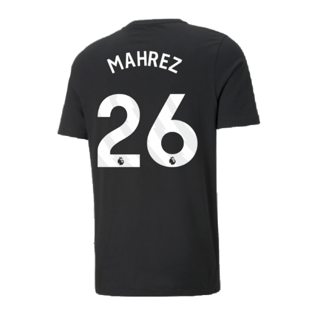 2024-2025 Man City ESS Tee (Black) (Mahrez 26)