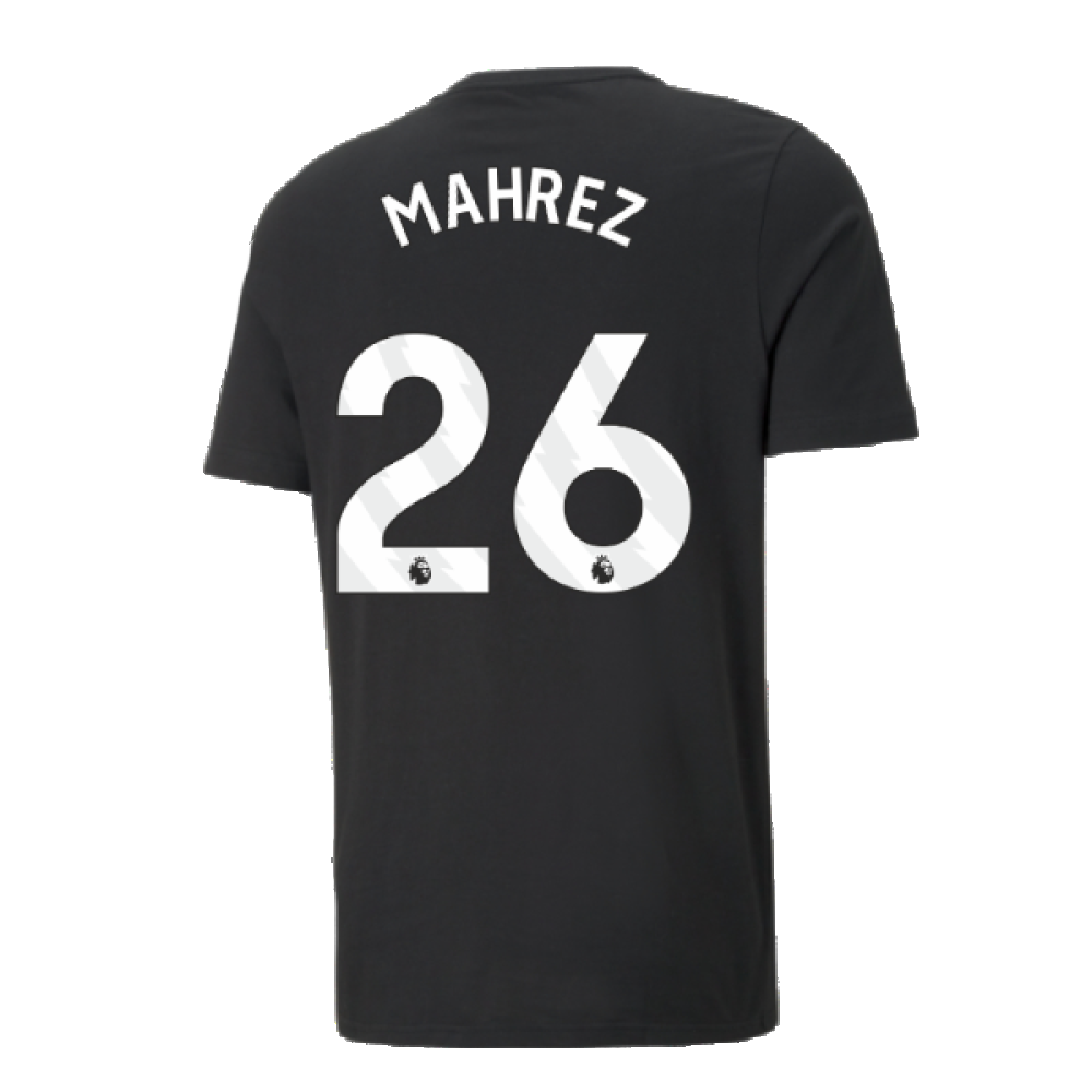 2024-2025 Man City ESS Tee (Black) (Mahrez 26)