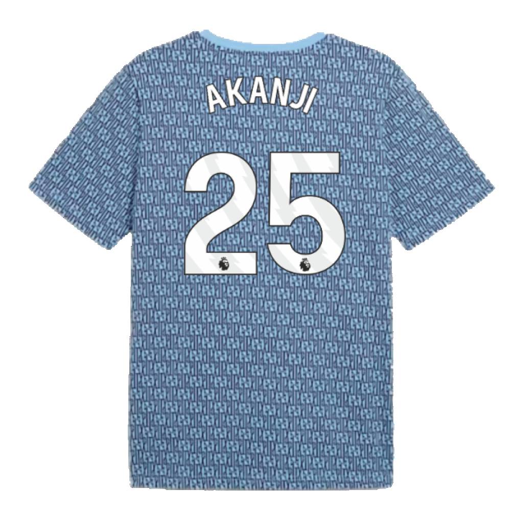 2024-2025 Man City ftblCulture Tee AOP (Navy) (Akanji 25)