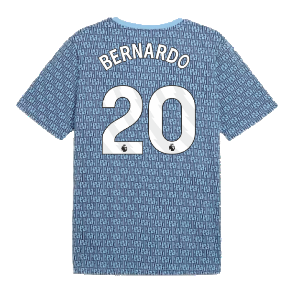 2024-2025 Man City ftblCulture Tee AOP (Navy) (Bernardo 20)