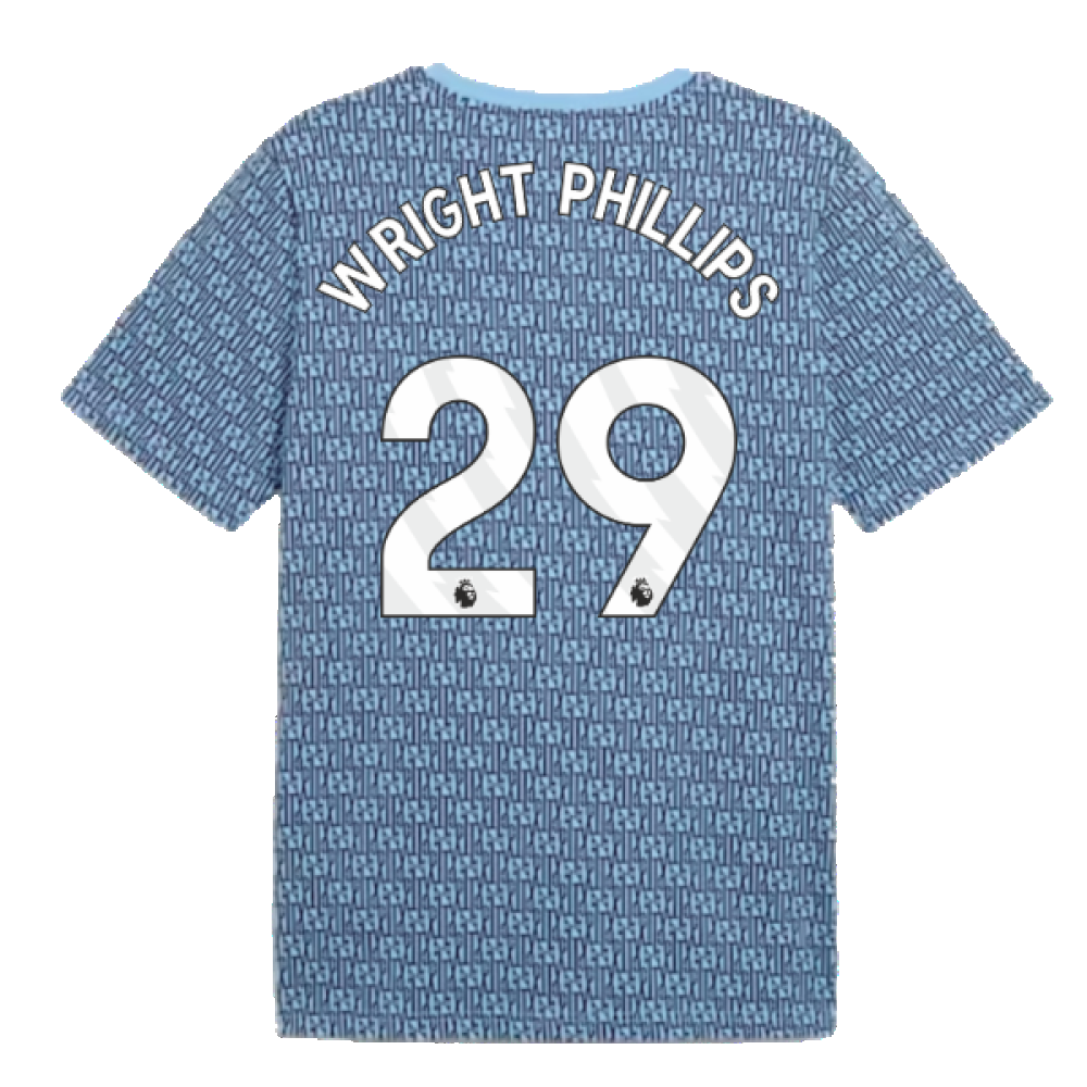 2024-2025 Man City ftblCulture Tee AOP (Navy) (Wright Phillips 29)