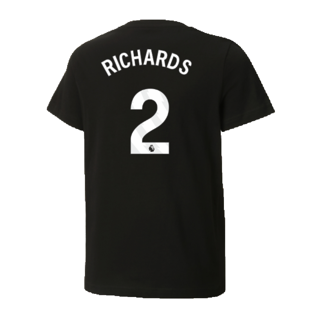 2024-2025 Man City ftblCulture Tee (Black) - Kids (Richards 2)