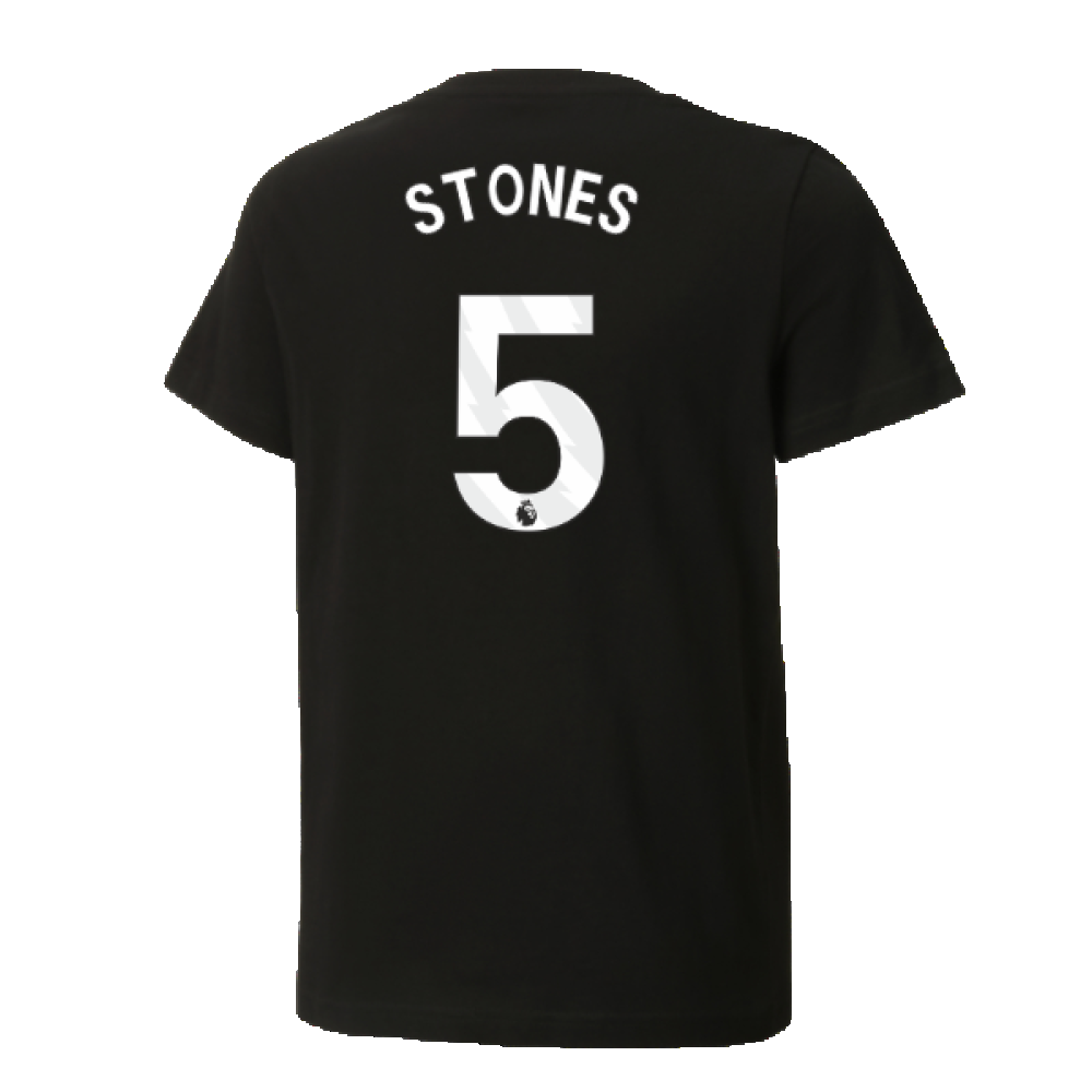 2024-2025 Man City ftblCulture Tee (Black) (Stones 5)