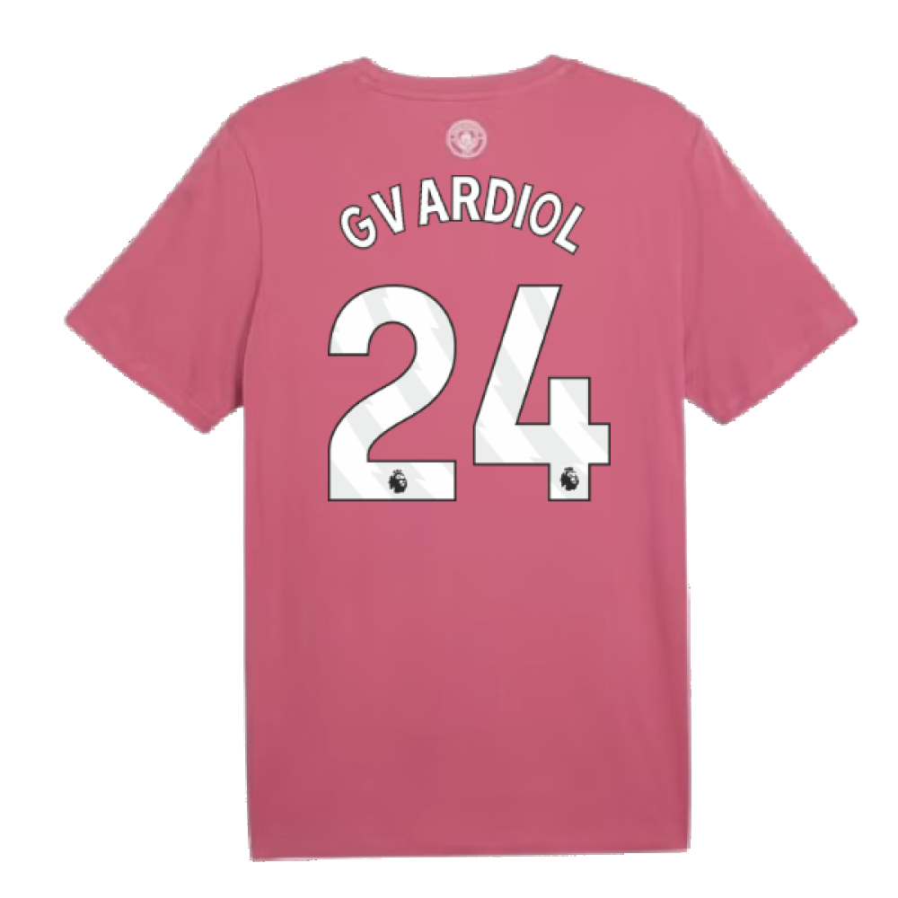 2024-2025 Man City ftblCulture Tee (Dusty Orchid) (Gvardiol 24)