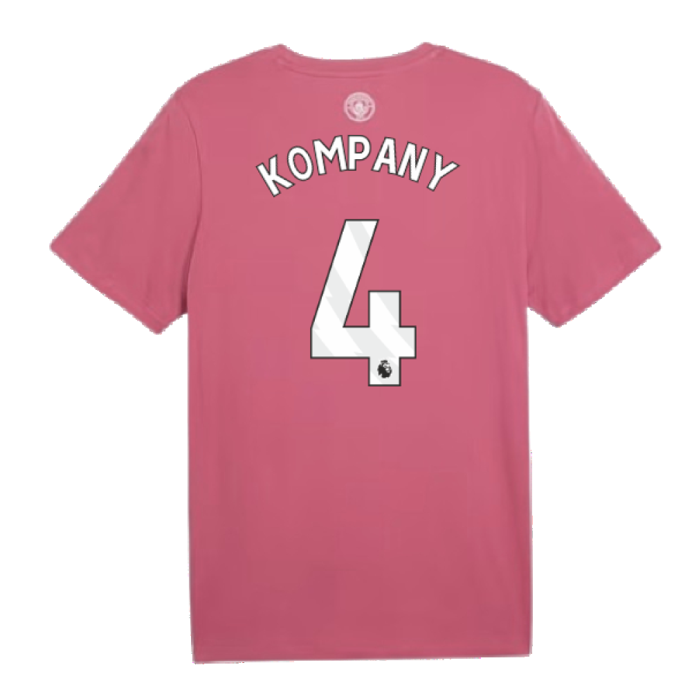 2024-2025 Man City ftblCulture Tee (Dusty Orchid) (Kompany 4)