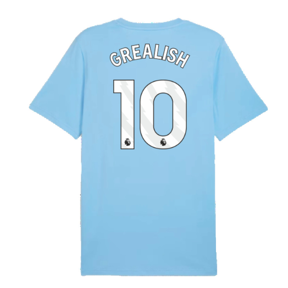 2024-2025 Man City ftblCulture Tee (Light Blue) (Grealish 10)