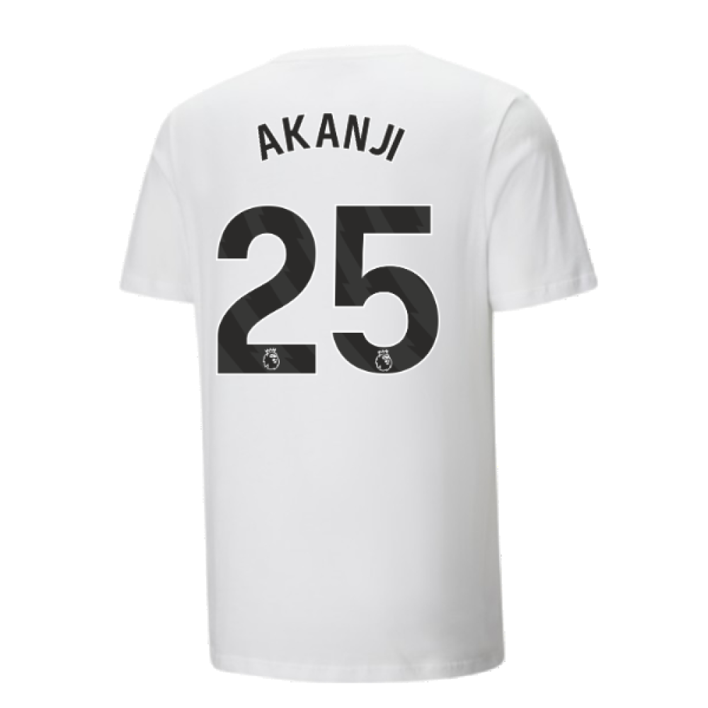 2024-2025 Man City ftblCulture Tee (White) (Akanji 25)