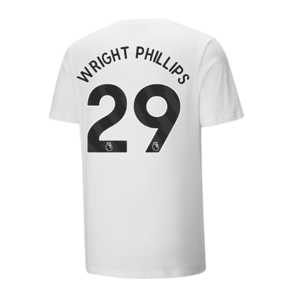 2024-2025 Man City ftblCulture Tee (White) (Wright Phillips 29)