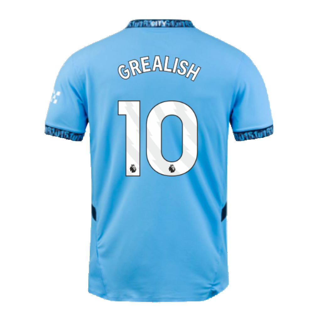 2024-2025 Man City Home Authentic Shirt (Grealish 10)