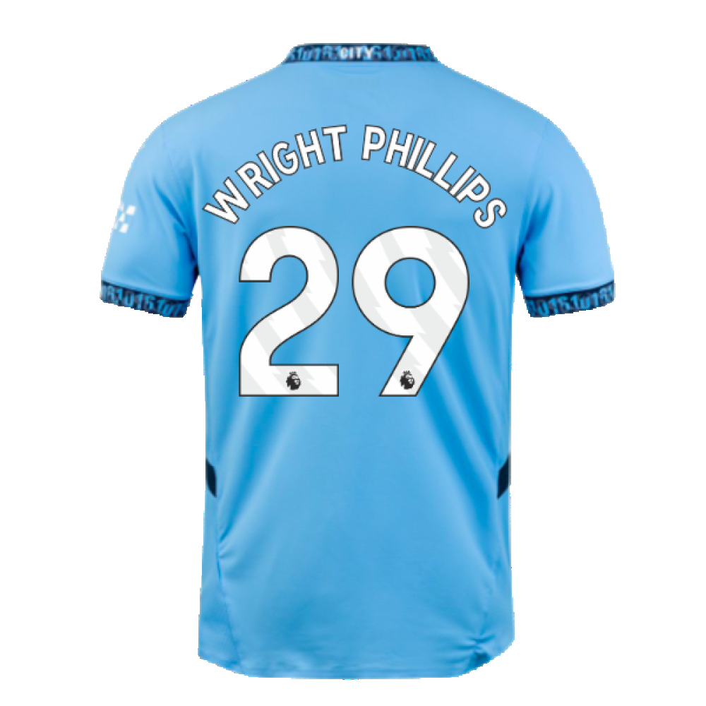 2024-2025 Man City Home Authentic Shirt (Wright Phillips 29)