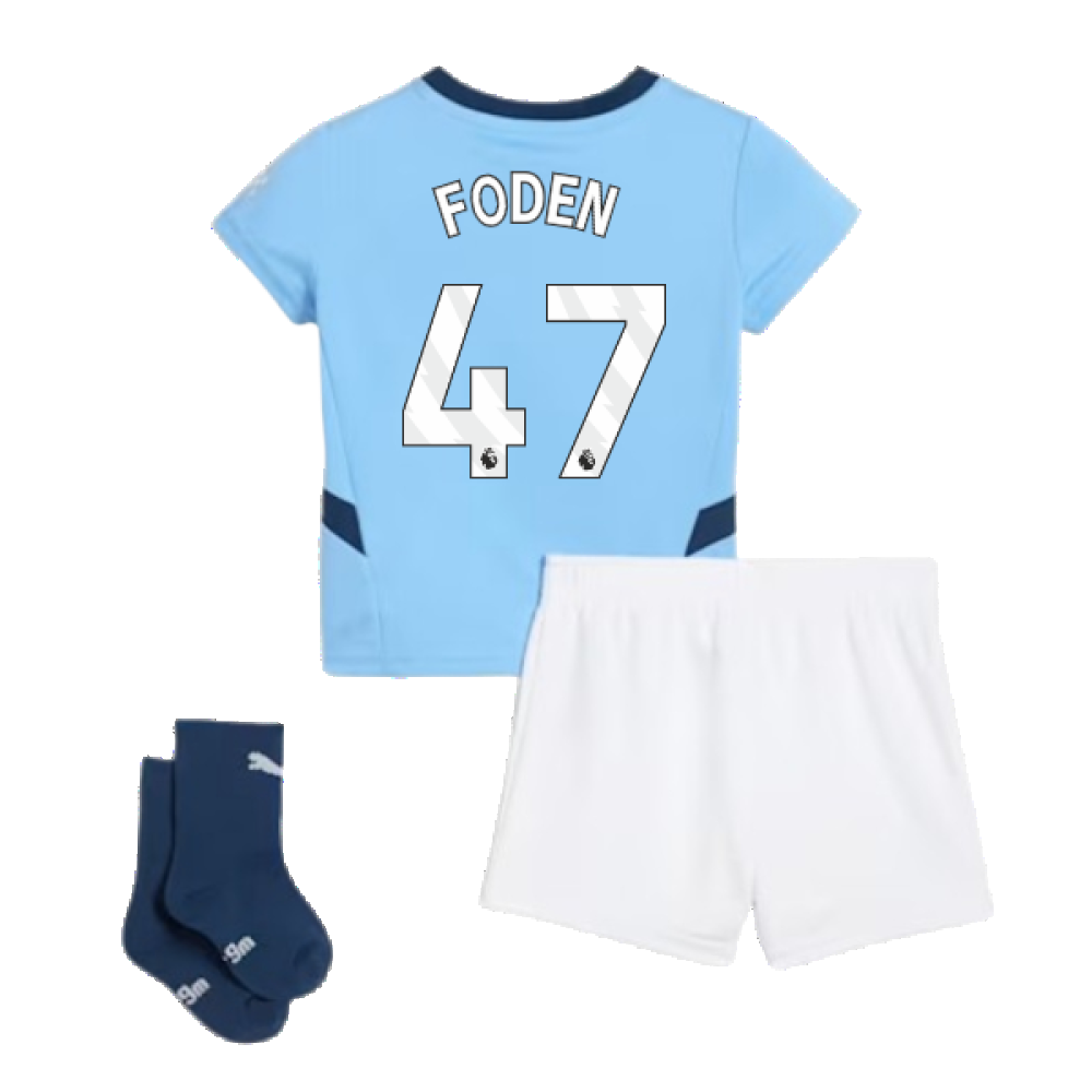 2024-2025 Man City Home Baby Kit (Foden 47)