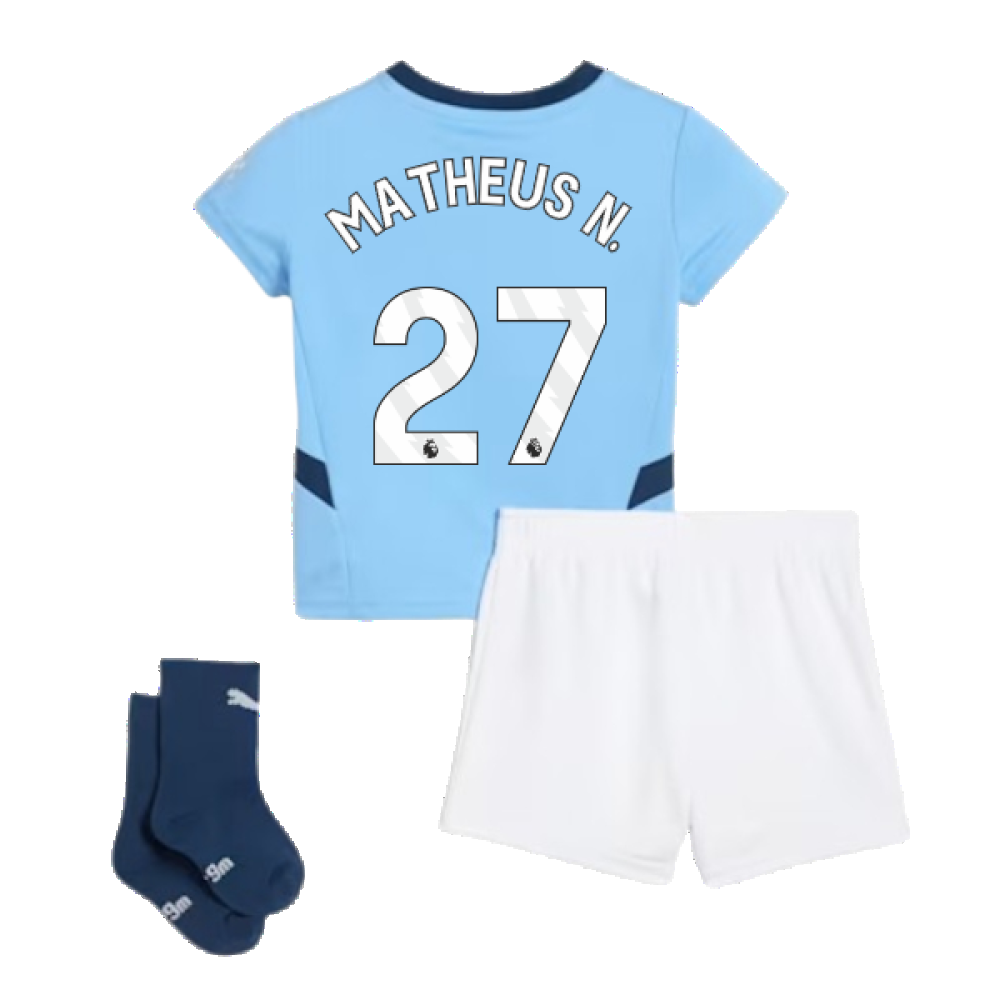 2024-2025 Man City Home Baby Kit (Matheus N. 27)