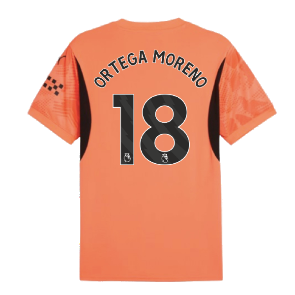 2024-2025 Man City Home Goalkeeper Shirt (Neon Sun) (Ortega Moreno 18)