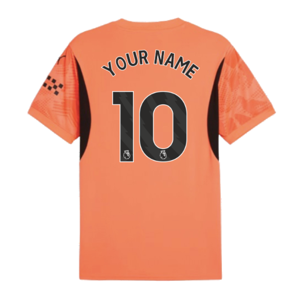 2024-2025 Man City Home Goalkeeper Shirt (Neon Sun) (Your Name)