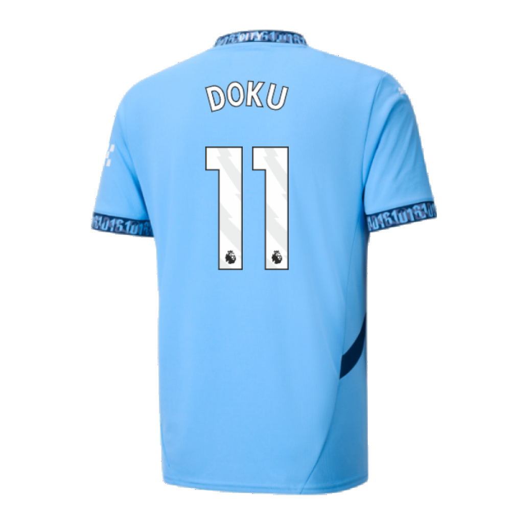 2024-2025 Man City Home Shirt (Doku 11)