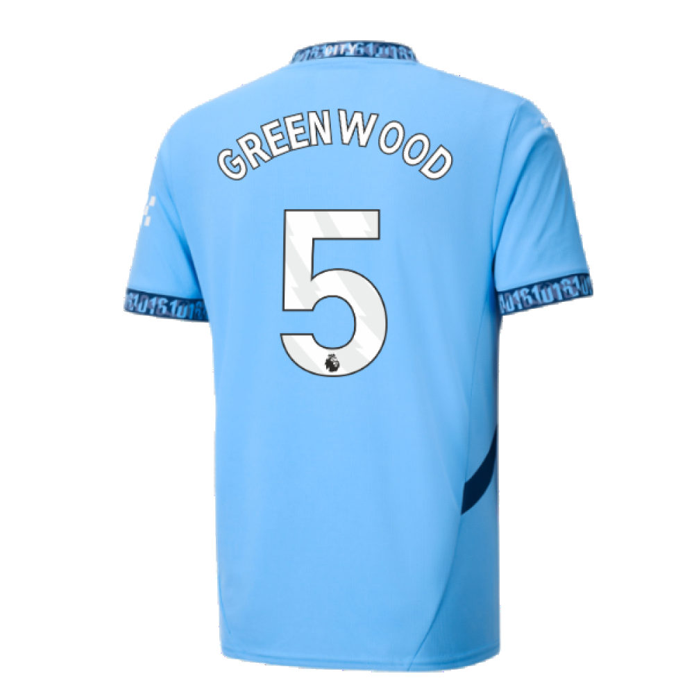 2024-2025 Man City Home Shirt (Greenwood 5)