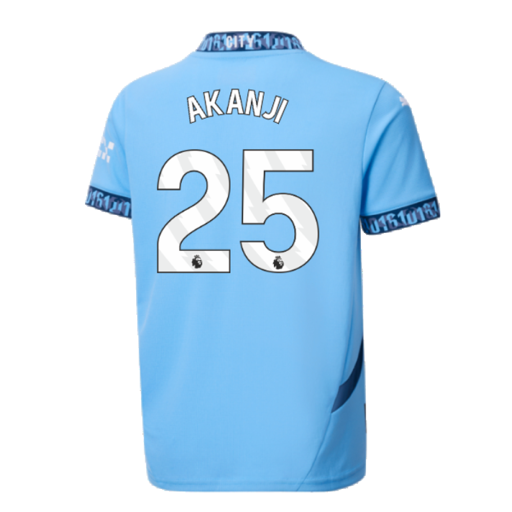 2024-2025 Man City Home Shirt (Kids) (Akanji 25)