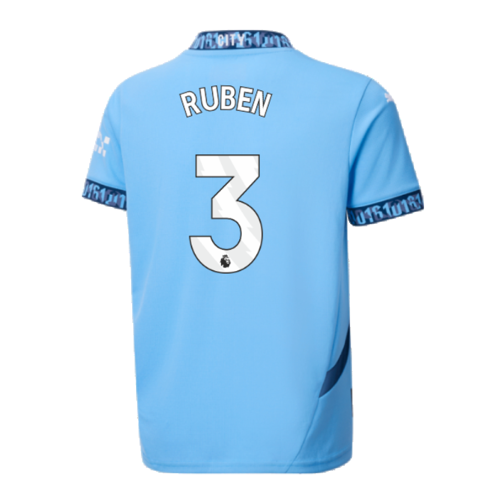 2024-2025 Man City Home Shirt (Kids) (Ruben 3)