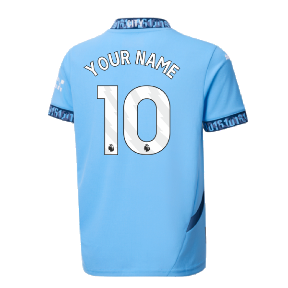 2024-2025 Man City Home Shirt (Kids) (Your Name)