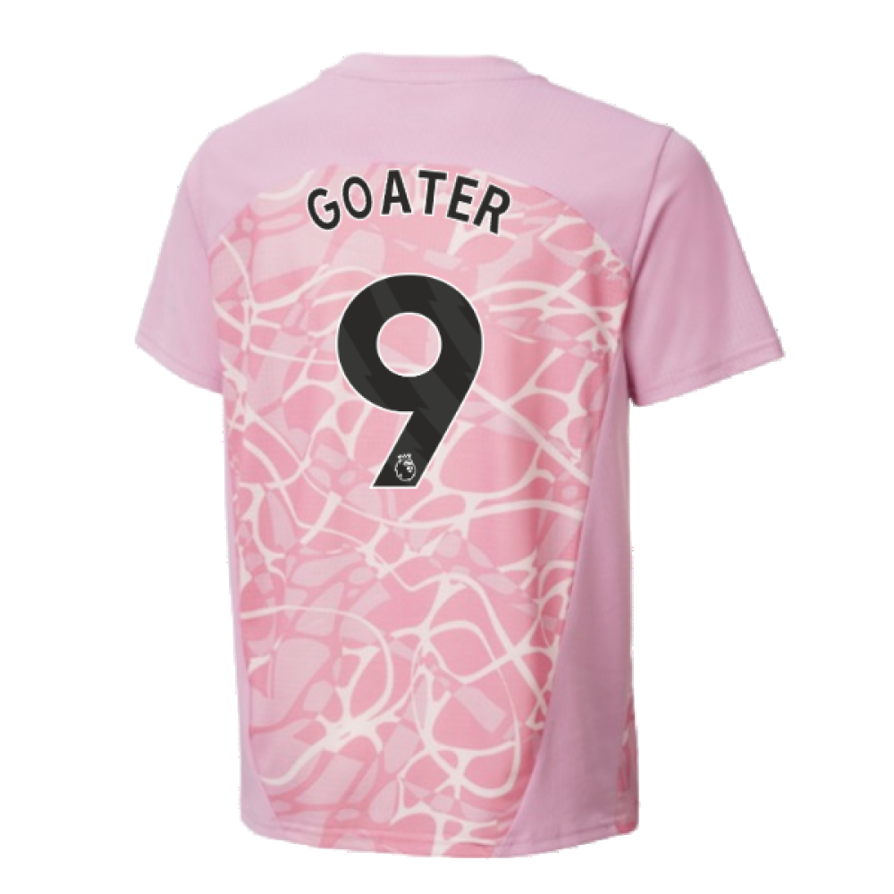 2024-2025 Man City Pre-Match Shirt (Pink Icing) - Kids (Goater 9)