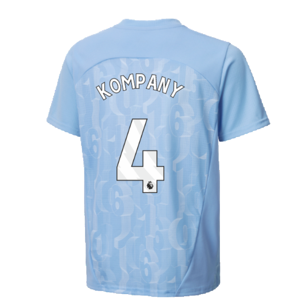 2024-2025 Man City Prematch SS Shirt (Light Blue) - Kids (Kompany 4)