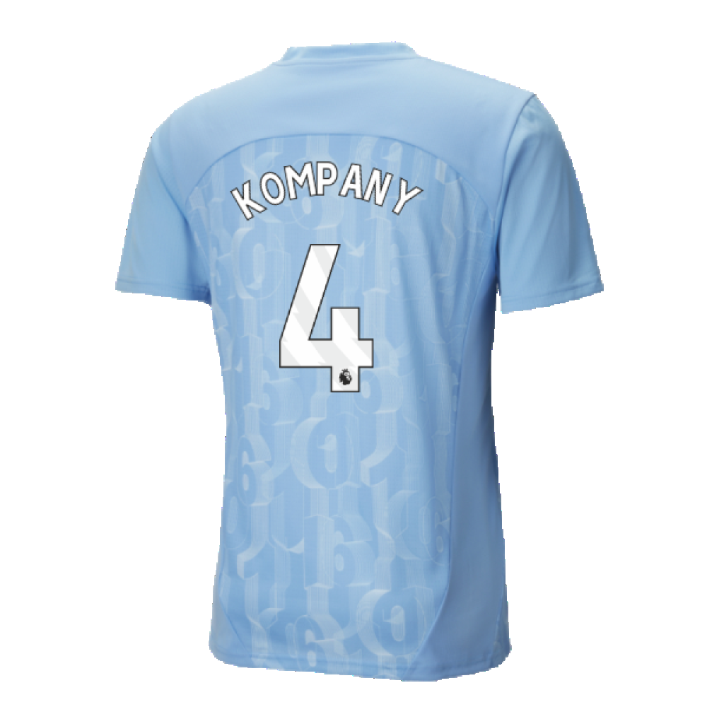 2024-2025 Man City Prematch SS Shirt (Light Blue) (Kompany 4)