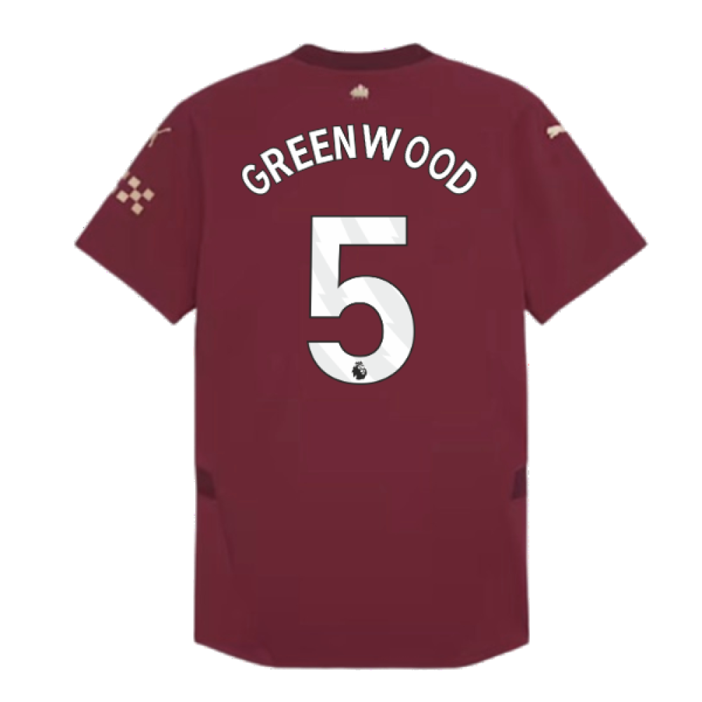 2024-2025 Man City Third Authentic Shirt (Greenwood 5)