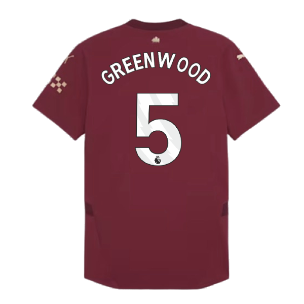 2024-2025 Man City Third Authentic Shirt w/packaging (Greenwood 5)