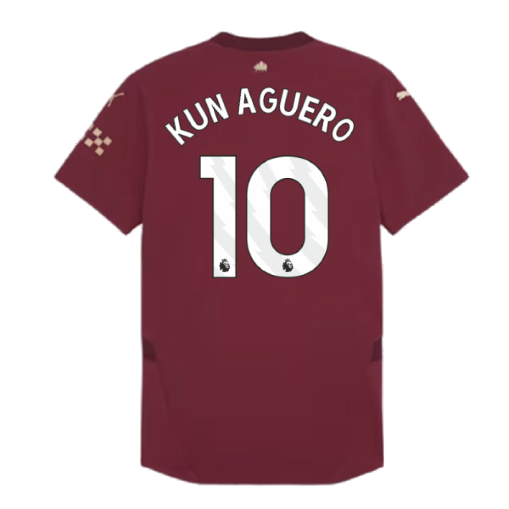 2024-2025 Man City Third Authentic Shirt w/packaging (Kun Aguero 10)