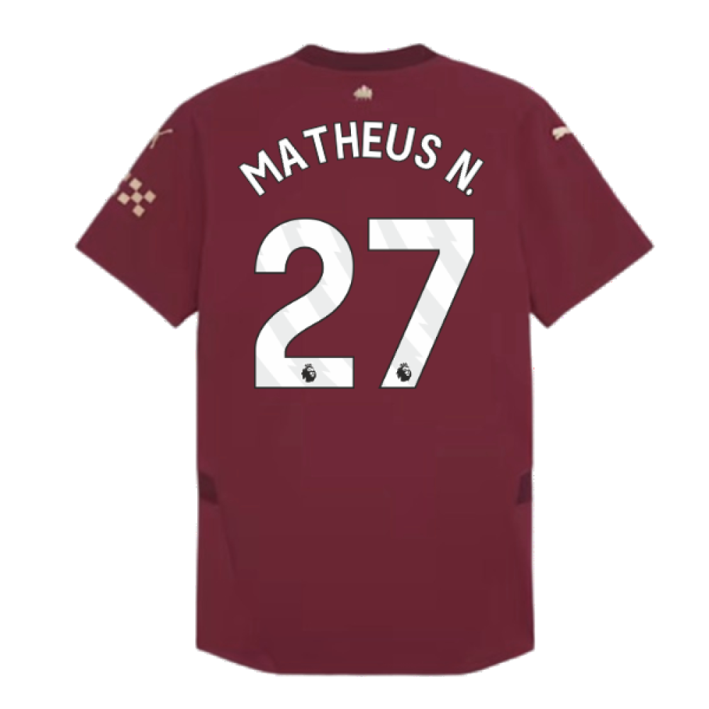 2024-2025 Man City Third Authentic Shirt w/packaging (Matheus N. 27)